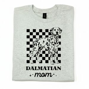 Dalmatian mom shirt dog mom cute popular Retro Checkered